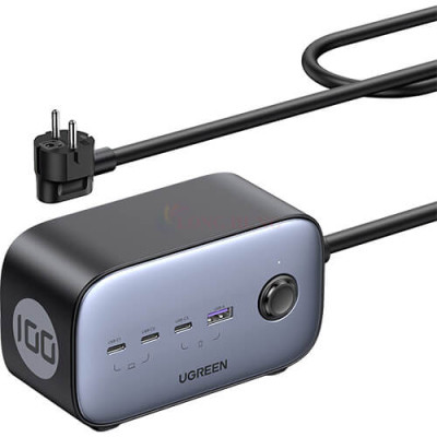 Sạc đa cổng Ugreen Diginest Pro 3AC 1USB 3Type-C 100W QC 4+ PD 3.0 CD270 - Hàng chính hãng
