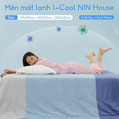 [CHĂN HÈ MÁT LẠNH] Mền lạnh I Cool Advance NIN House NM8034 1m6x2m1 | Chăn chần Ice Silk