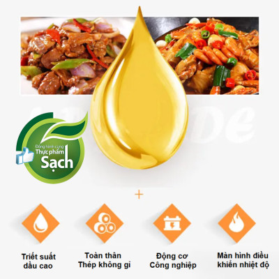 Máy ép dầu thực vật công nghiệp, dùng trong nhà hàng, khách sạn. Thương hiệu Mỹ cao cấp Septree - S9S - HÀNG CHÍNH HÃNG