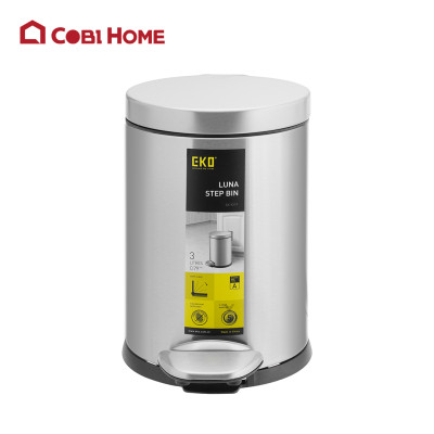 Thùng rác EKO EK9219MT 3L/5L - màu inox bóng- Cobihome