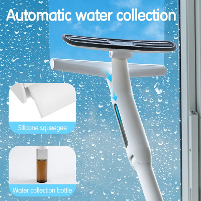 Cây Lau Kính Thông Minh Deli 2 Trong 1 - Gạt Nước, Thu Nước Bẩn, Có Thể Tháo Rời, Cán Nhôm Độ Dài Linh Hoạt