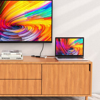 Hub/ bộ chuyển đổi cổng type-C hỗ trợ OTG cho máy tính điện thoại và máy tính bảng Hoco HB14 - hàng chính hãng