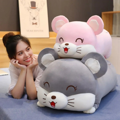 Thú nhồi bông chuột hamster đang yêu - Size từ 50cm đến 90cm - Quà tặng gấu bông chuột hamster làm gối ôm êm mịn cho bé.