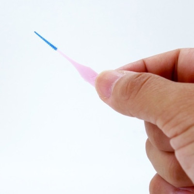 Set bàn chải nha khoa vệ sinh kẽ răng cao su mềm Kobayashi hình chữ I - Made in Japan