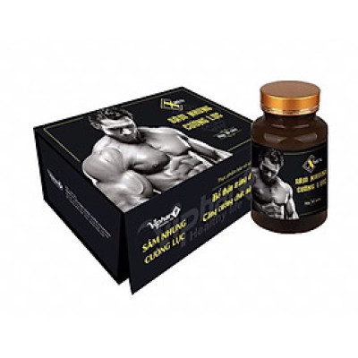 ￼SÂM NHUNG CƯỜNG LỰC, hộp 30 viên Vinaphar  - Bổ thận tráng dương, cố tinh, tăng cường chức năng thận.