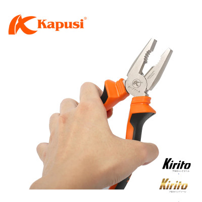 Kìm điện Kapusi Japan kích cỡ 7 inch chính hãng chất liệu thép CRV k8022