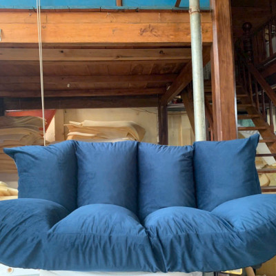 Ghế sofa lười biến hình cao cấp, ghế tựa lưng thư giãn,ghế lười tami decor Juno Sofa KT 1m15 x 1m5 tùy chỉnh độ cao