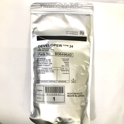 Bột từ Type 24: Dùng cho máy photocopy Ricoh 1060/ 1075/ 2060/ 2075/ 6500/ 7500/ 8000/ 6001/ 8001/9001/ 6002/ 6502/9002/ 6503/7503 ( HA - Hàng nhập khẩu )