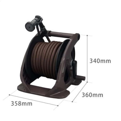 Bộ cuộn ống tưới cây 20m Tough Brown Takagi R220TBR Hàng chính hãng