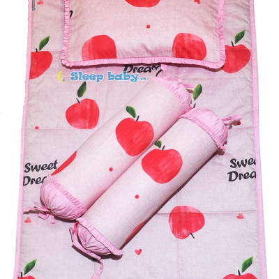 Bộ 4 món ga gối Sleep Baby  Sweet Apple - F211