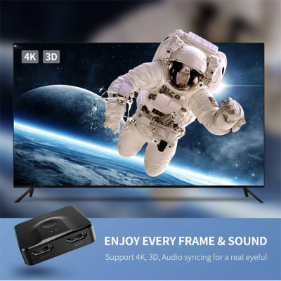 Bộ gộp-chia HDMI 2 chiều hỗ trợ 4K2K@30Hz hàng chính hãng Ugreen mã UG-50966