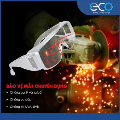 Kính bảo hộ 3M Tour-Guard V – Đeo ngoài kính cận, chống bụi, tia uv, đọng sương