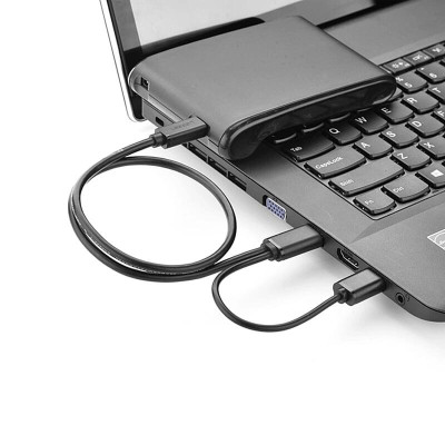 Ugreen UG10346US107TK 0.5M màu Đen Cáp sạc truyền dữ liệu USB 2.0 sang MICRO USB có trợ nguồn USB - HÀNG CHÍNH HÃNG