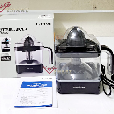 Máy Vắt Cam Thế Hệ Mới Locknlock Citrus Juicer EJJ246BLK 0.9L (Model New) - Hàng Chính Hãng