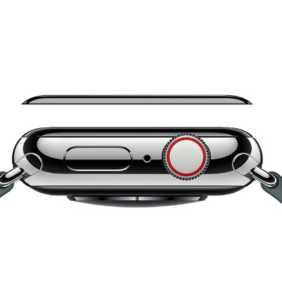 Dán Film cường lực Full 3D dành cho Apple Watch Series 10 42mm / 46mm hiệu WIWU iVista Chống va đập, vát cạnh 2.5D, hạn chế vân tay - hàng nhập khẩu