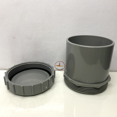 Bít xả ren ngoài 168 (Male threaded clean out) nhựa PVC Bình Minh _BXRN168