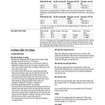 Chống thấm không cần đục gạch, chống thấm sân thượng, sàn mái lộ thiên - Sikalastic 590 (thùng 20kg)