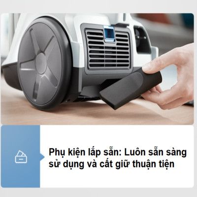 HÀNG NHẬP KHẨU - Máy hút bụi không túi Philips XB2023/81, Serial 2000, công suất 1500W