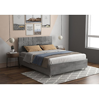 Giường ngủ thông minh Tundo bọc nhung ngăn chứa đồ lớn tiện lợi 