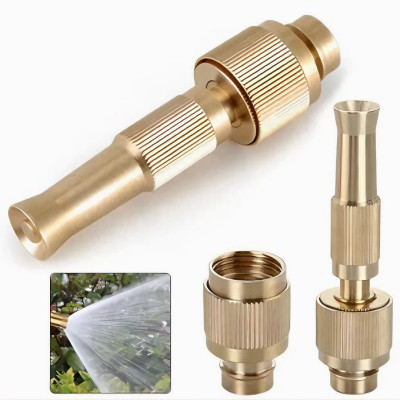 Đầu vòi xịt KG98 tăng áp lực nước đa năng mini bằng đồng, vòi rửa xe, rửa sân, tưới cây, làm vườn - Hàng chính hãng