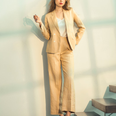 Áo Khoác Blazer Linen Mộc Lan TOP169 thời trang thiết kế Hity