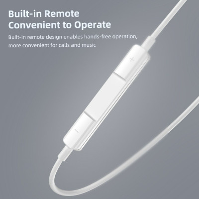 Tai nghe có dây nhét tai Rockspace ES06 kết nối bluetooth dành cho IP - Hàng chính hãng bảo hành 12 tháng