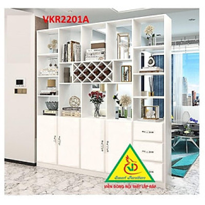 TỦ KỆ TRANG TRÍ KIÊM VÁCH NGĂN VKR2201A - Nội thất lắp ráp Viendong Adv