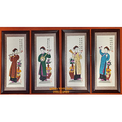 Bộ tố nữ ” Tranh dân gian đông hồ” 