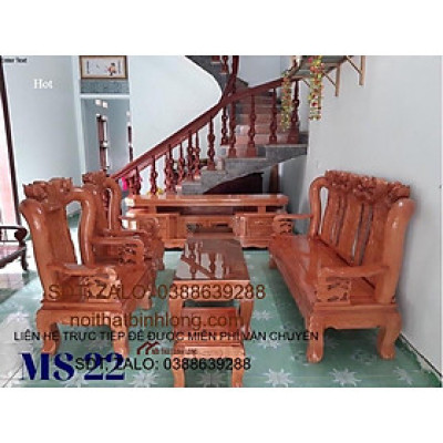Bộ bàn ghế minh quốc đào và kệ ti vi gỗ sồi nga