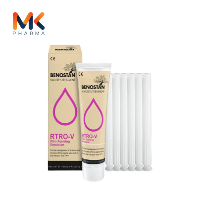 RTRO-V Film Forming Emulsion – Đào Thải HPV, Ngăn Ngừa Ung Thư Cổ Tử Cung - Combo 4 Hộp