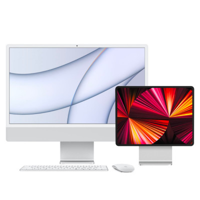 Stand/ Kệ giá đỡ nhôm hít nam châm dành cho ipad máy tính bảng kiểu iMac M1 điều chỉnh nhiều góc độ, gấp gọn - Hàng chính hãng