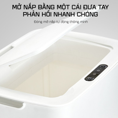 Thùng Đựng Rác Thông Minh Cảm Biến Hồng Ngoại Dùng Cho Phòng Ngủ, Phòng Tắm, Nhà Bếp 12L - Hàng Nhập Khẩu