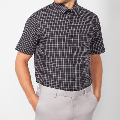 ÁO SƠ MI TAY NGẮN-V46-014620-GY5