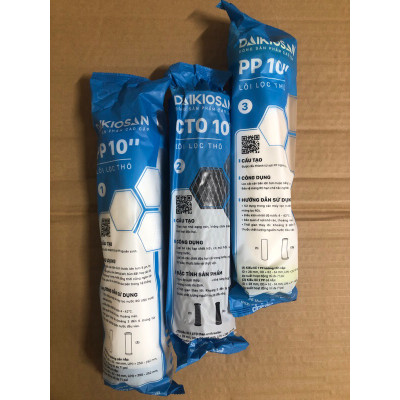 [Combo] Bộ 3 Lõi Lọc Daikiosan - Hàng chính hãng - Lọc thô bảo vệ màng RO