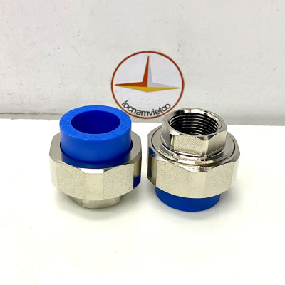 Khớp nối sống (rắc co) ren trong PPR 25 x 3/4 Bình Minh_1 cái