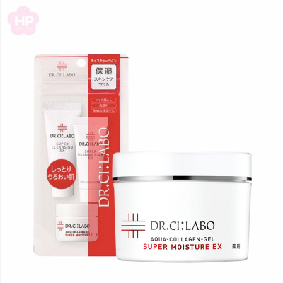 Bộ Sản Phẩm Dưỡng Da Cơ Bản Giúp Tẩy Trang Dưỡng Ẩm Và Làm Trẻ Hóa Da Dr.Ci:Labo Moisturizing Skin Care Basic Set