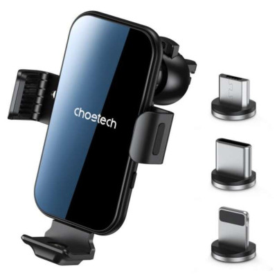 Gía đỡ điện thoại Choetech T201  tích hợp sạc không dây trên ô tô 15w - Hàng chính hãng