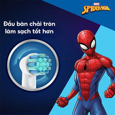 Đầu bàn chải điện trẻ em Oral-B Kids 3+ Superior Clean Spider-Man EB10s 20180342 (Set 2 cái) - Hàng chính hãng