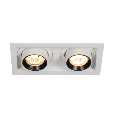 Đèn LED âm trần đôi chỉnh hướng chiếu điểm ENA mẫu DCG 10W 14W 20W 24W dễ dàng điều chỉnh góc chiếu sáng