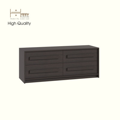 HAPPY FURNITURE , Tủ lưu trữ 4 ngăn kéo - RUBEL, THK_258, 140cm x 45cm x 55cm DxRxC