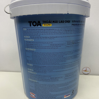 Sơn nước Toa thoải mái lau chùi nội thất màu xám nhạt 8268 _18L