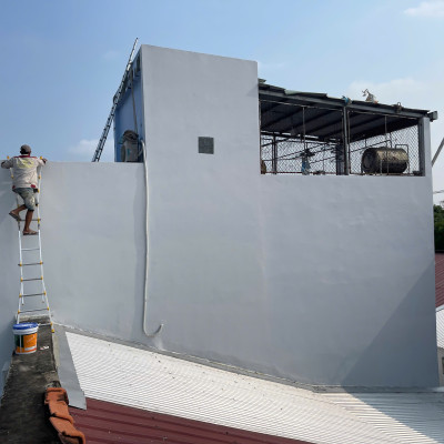 (Bộ sơn lót 1L - phủ 3,8L) Sơn Chống Thấm Lộ Thiên KINGCAT Lót V1-100 & Phủ V1-424 - Cho tường, sàn mái, sàn gạch, hồ nước... thi công được 6-10m2