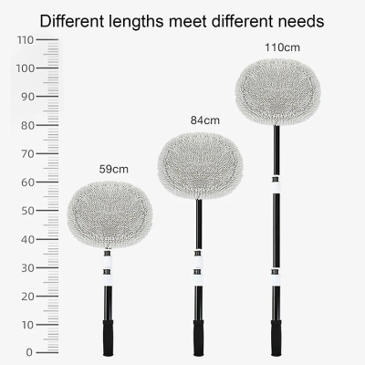 Chổi Vệ Sinh Rửa Xe Ô Tô - Cây Lau Nhà Đặc Biệt Dạng Ống Lồng Ba Phần | Dụng Cụ Rửa Xe Làm Sạch Bằng Sợi Chenille