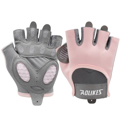 Găng Tay Tập Gym AOLIKES 121 , Có Đệm Silicon Lòng Bàn Tay Dầy Dặn, Thể Thao, Yoga, Cử Tạ , Fitness