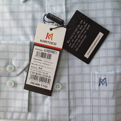Khatoco- Áo sơ mi dài tay Khatoco dáng Tailor Fit chống nhăn, mát mịn vải sợi tre, cotton