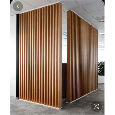 Vách ngăn bằng lam gỗ cho phòng khách VDTC ( 1 thanh cao 240x10x3.4cm) - Nội thất lắp ráp Viendong Adv