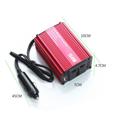 Bộ Chuyển Đổi Nguồn Điện DC 12V Sang AC 110V/220V 150W Cho Xe Ô Tô Cao Cấp -Hàng Nhập Khẩu