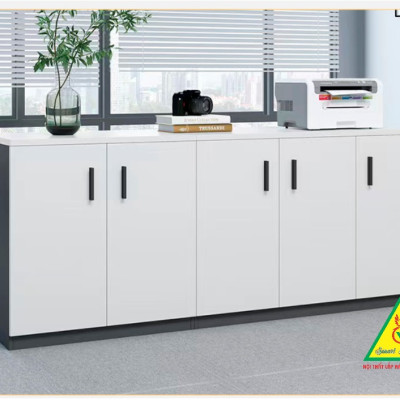 Tủ hồ sơ văn phòng, tủ tài liệu thấp gỗ MDF TVP401 - NỘI THẤT LẮP RÁP VIENDONGADV