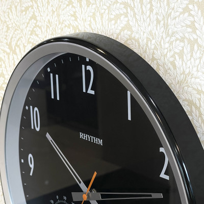 Đồng hồ treo tường Nhật Bản Rhythm CFG727NR02 – Kt 35.0 x 5.0cm, 886g. Vỏ nhựa, Dùng PIN.
