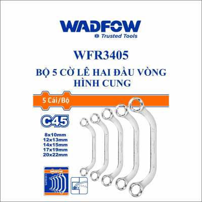 BỘ 5 CỜ LÊ HAI ĐẦU VÒNG HÌNH CUNG WFR3405 WADFOW - HÀNG CHÍNH HÃNG